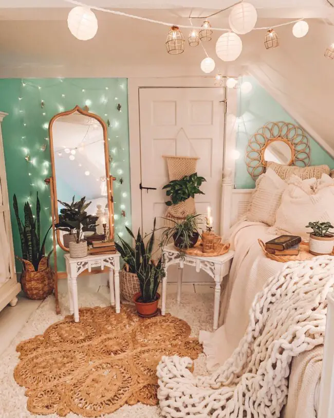 Twinkling Boho-Chic Sanctuary for Dreamers