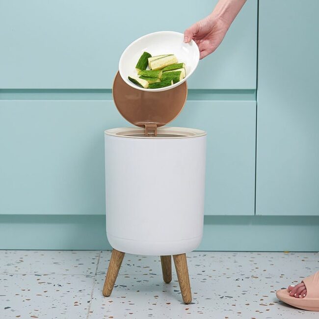 Mid-Century Modern Trash Can