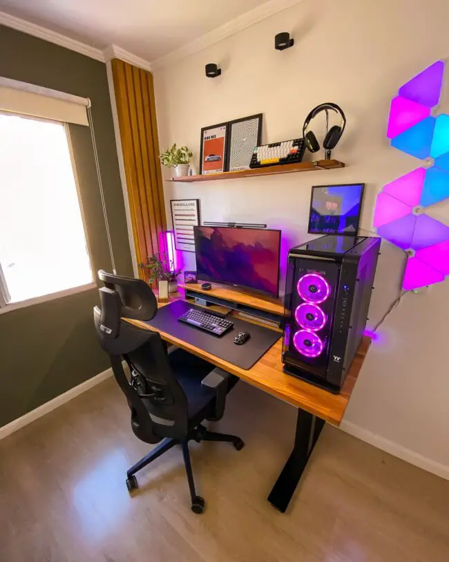 Colorful and Vibrant Office Setup