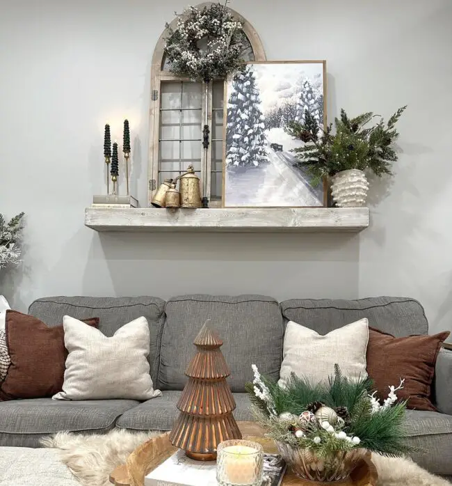 Inviting Living Room Mantel Decor Ideas