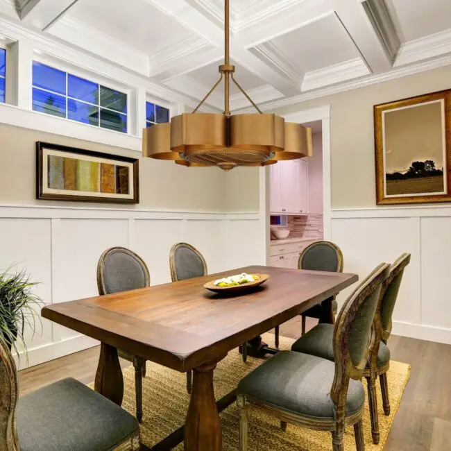 Rustic Dining Room Fan