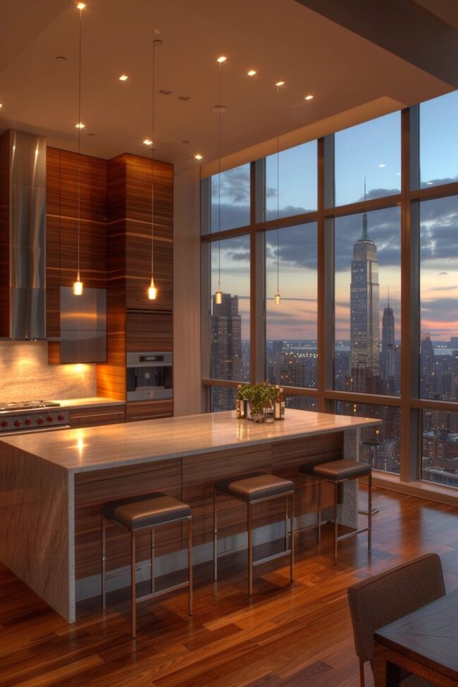 City Kitchens with Stunning Skyline Views