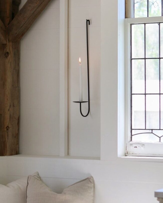 Streamlined Candle Wall Sconce