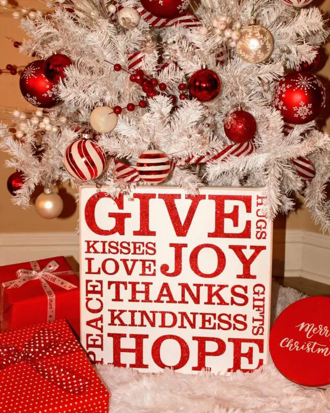 Cheerful Holiday Decor with Word Art