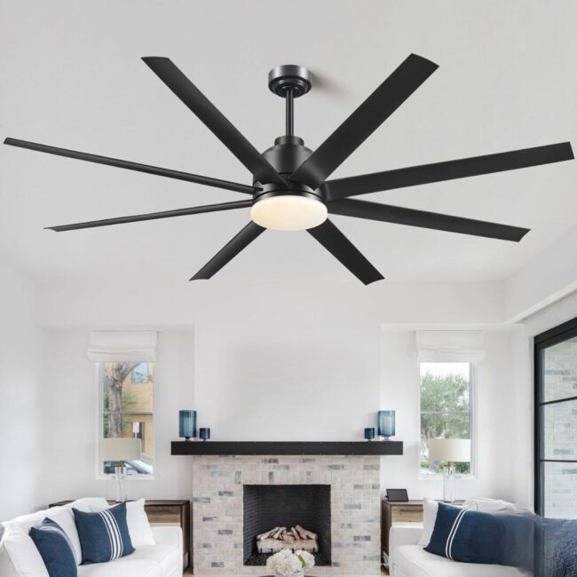 Industrial-Style Ceiling Fan