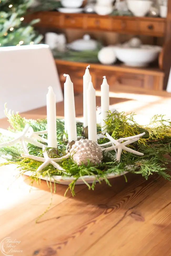 Beachy Holiday Centerpiece Design