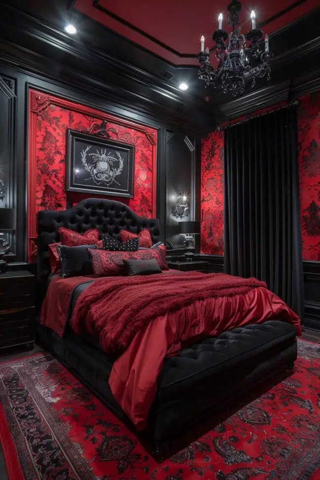 Dark Red and Black Gothic Retreats