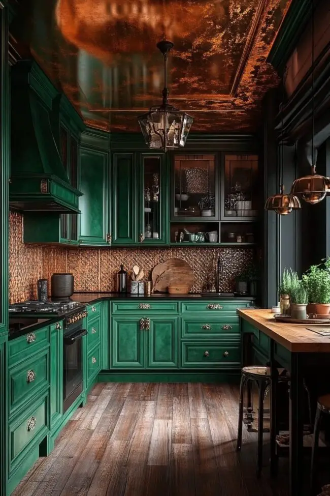 Stunning Jade Green Kitchen Design