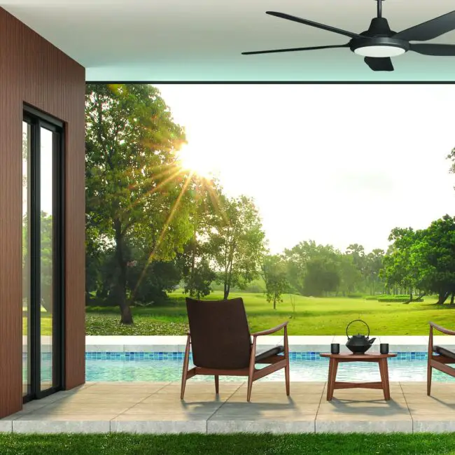 Poolside Ceiling Fan Design