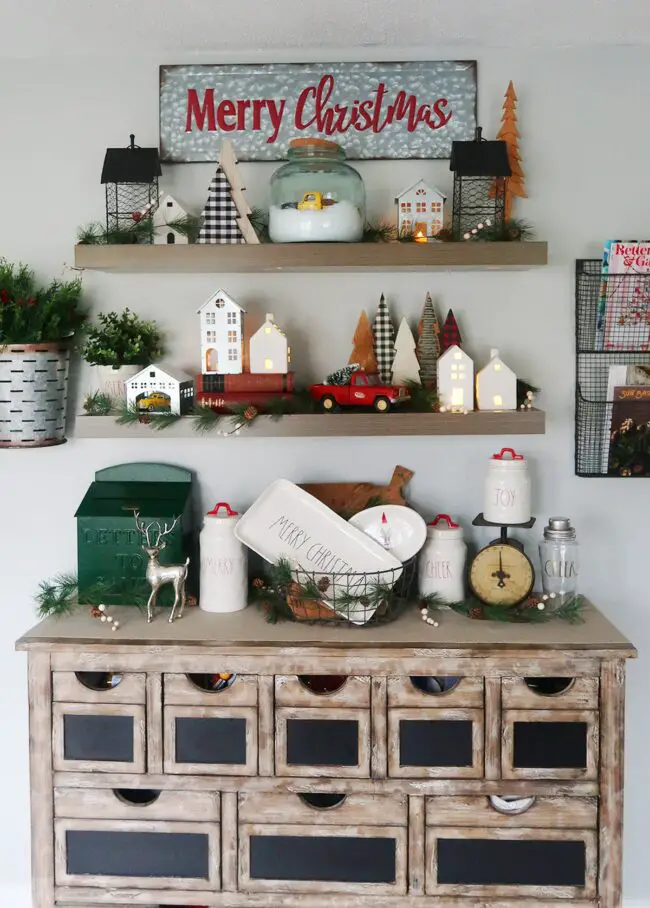 Charming Rustic Christmas Farmhouse Decor