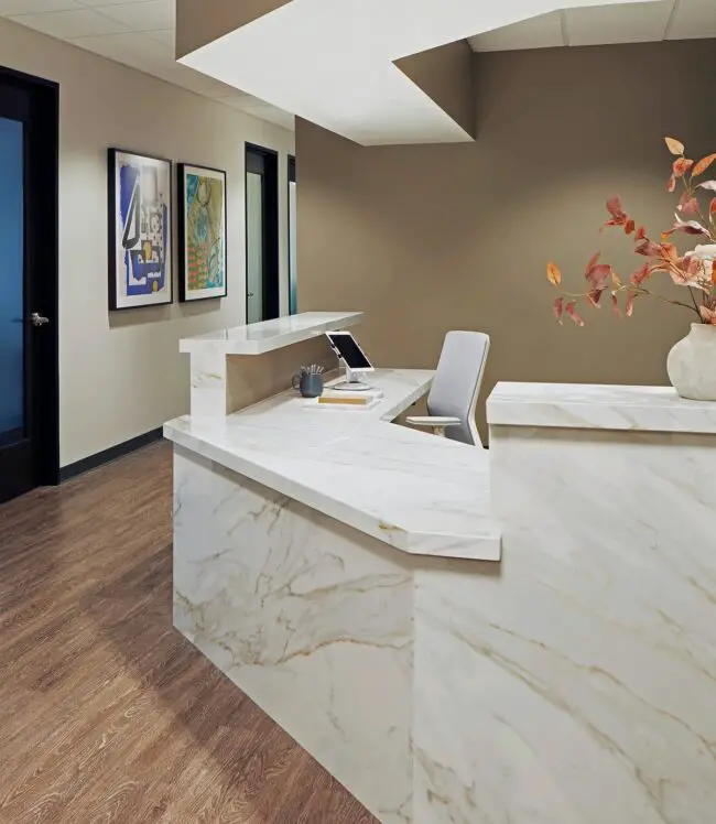 Minimalist Elegance with Marble Finish