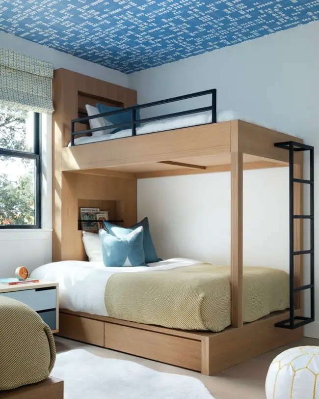 Sleek Loft Bed with Under-Bed Drawers