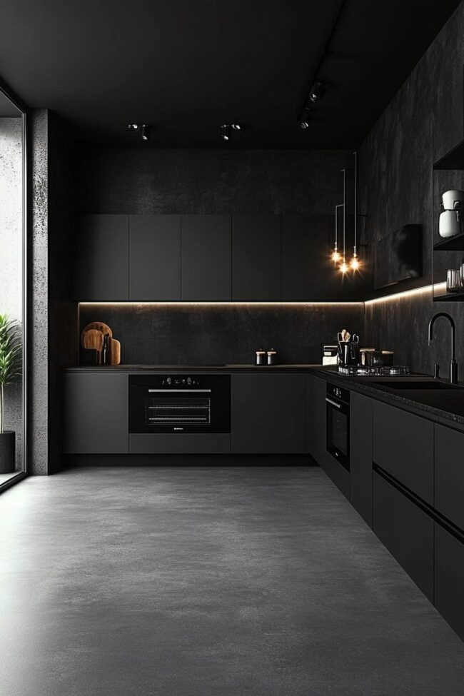 Chic Dark Kitchen Design Ideas