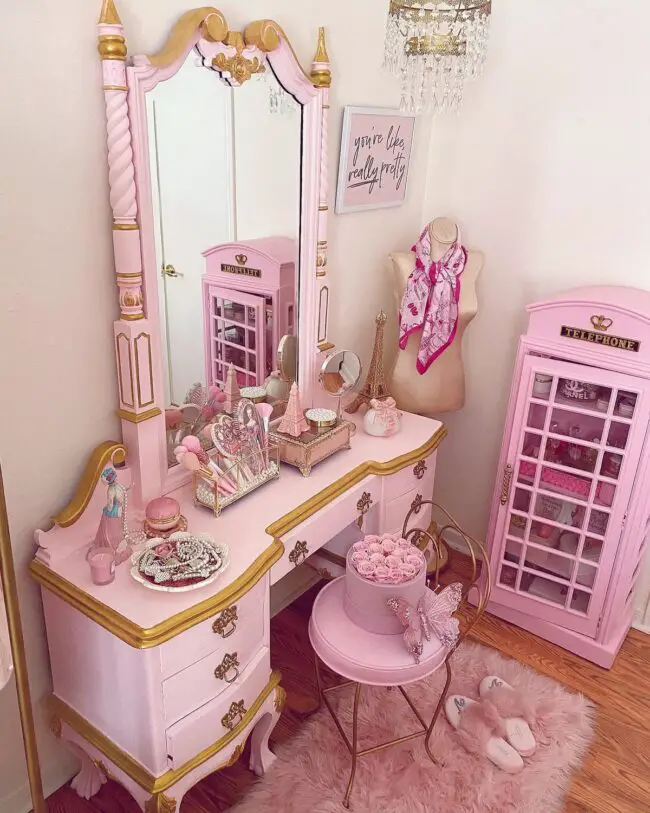 Majestic Pink Vanity Design Inspiration