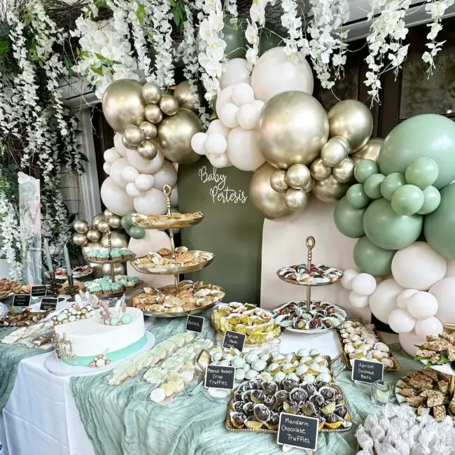 Nature-Inspired Dessert Table with Luxe Touches