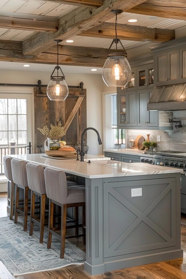 Charming Contemporary Farmhouse Kitchen Designs