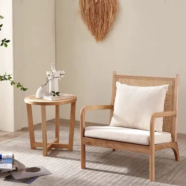 Boho Vibes in Wood and Rattan