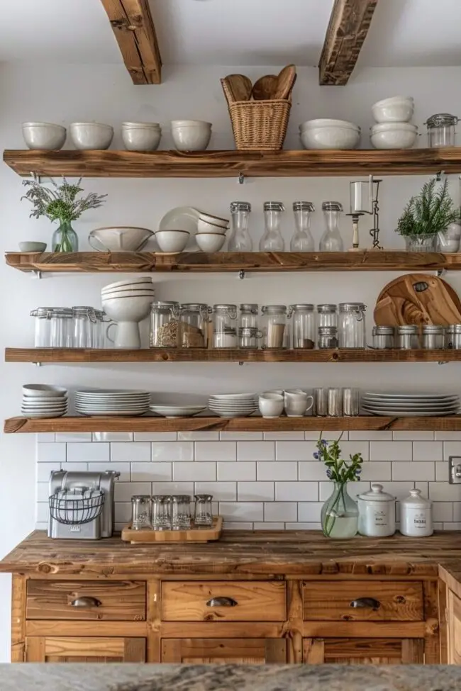 Inviting Open Shelving Ideas