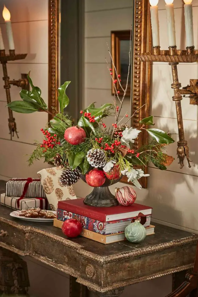 Rustic Holiday Centerpiece Design