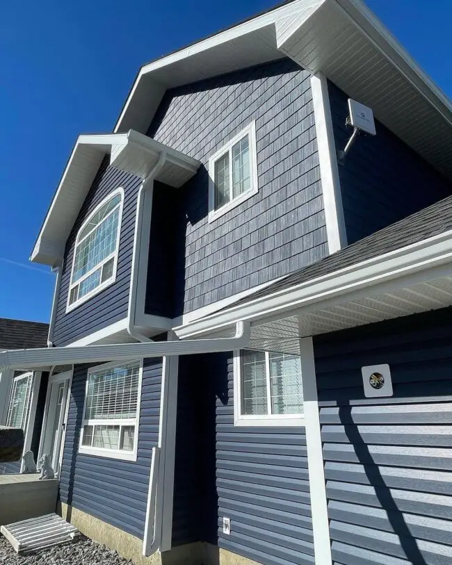 Coastal Style with Deep Blue and Shingles