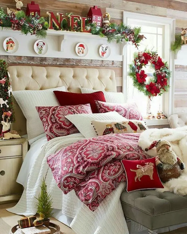 Elegant Red and White Christmas Wonderland