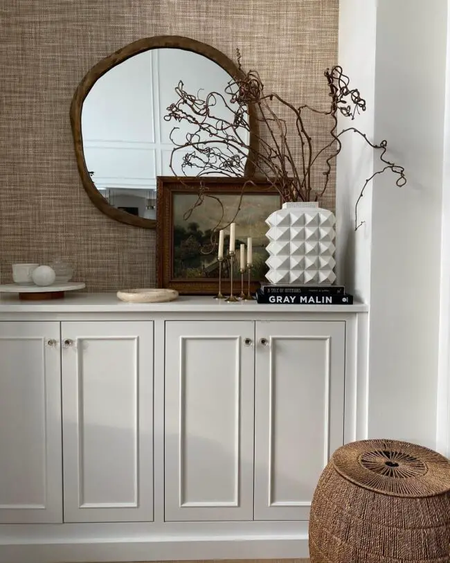 Driftwood Mirror Frame with Natural Refinement