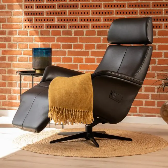 Urban Leather Recliner with a Warm Feel