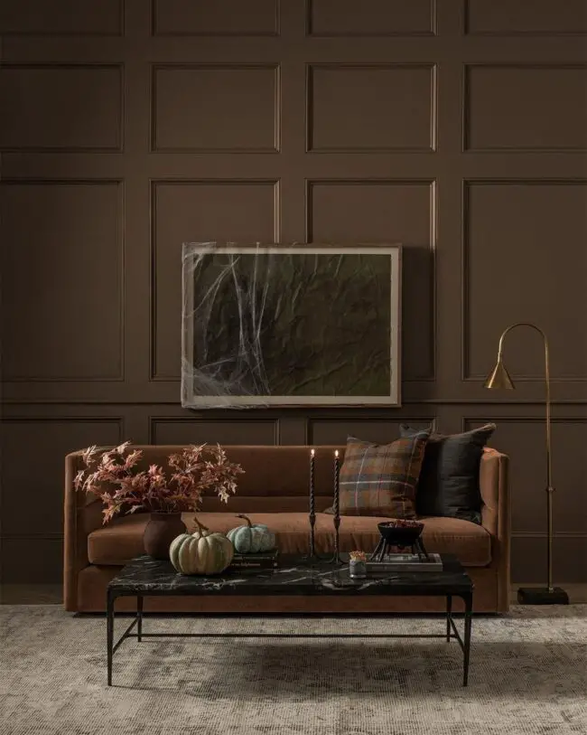 Brown Paneling for Warmth