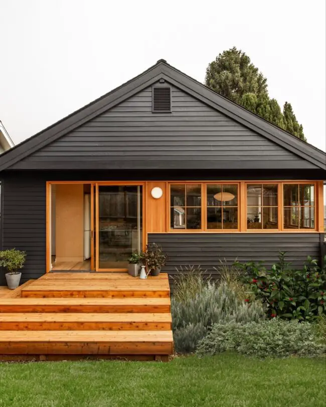 Cedar Accents on Modern Cottage