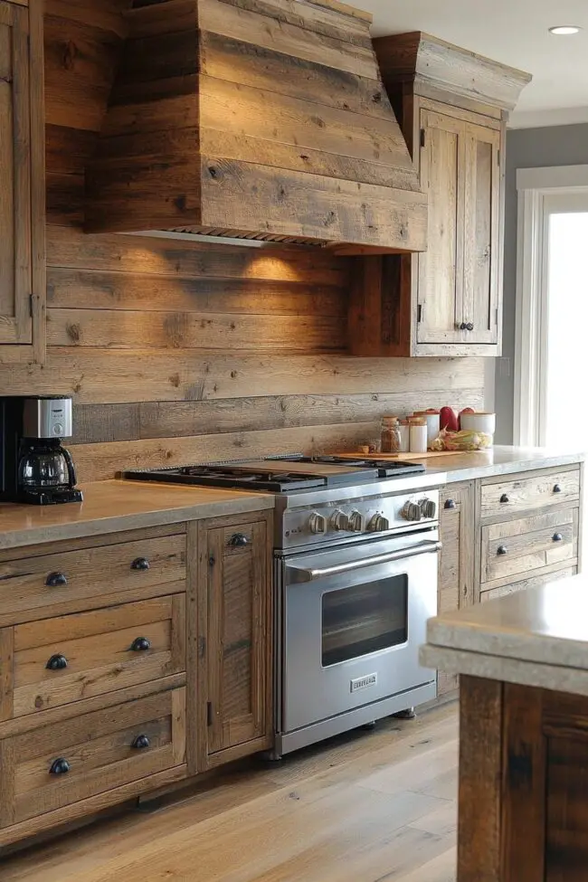 Sustainable Cabinets from Reclaimed Wood