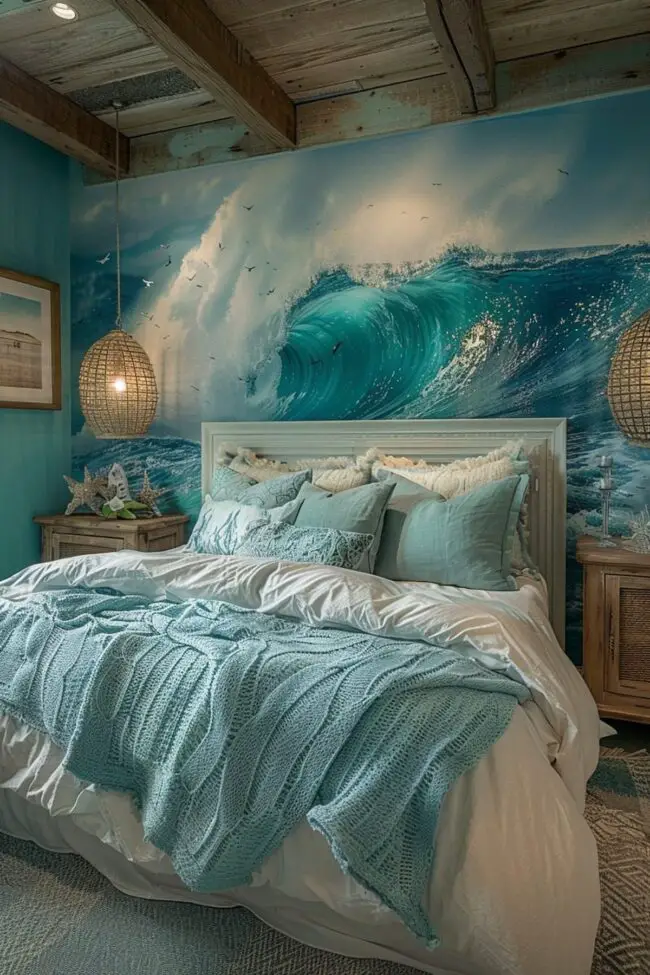 Ocean-Themed Bohemian Space