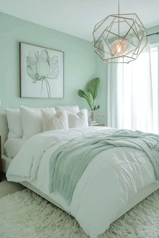 Mint-Inspired Tranquil Space