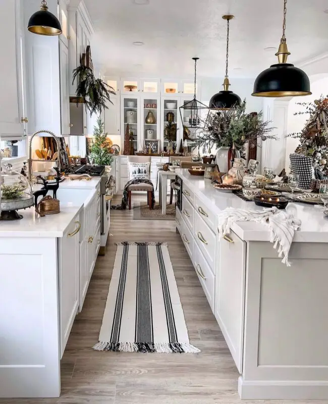 Bohemian-Inspired Kitchen Decor for Christmas