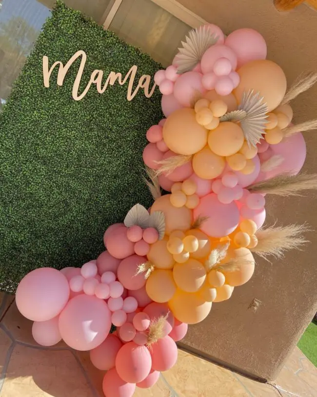 Charming Pastel Balloon Arch Display