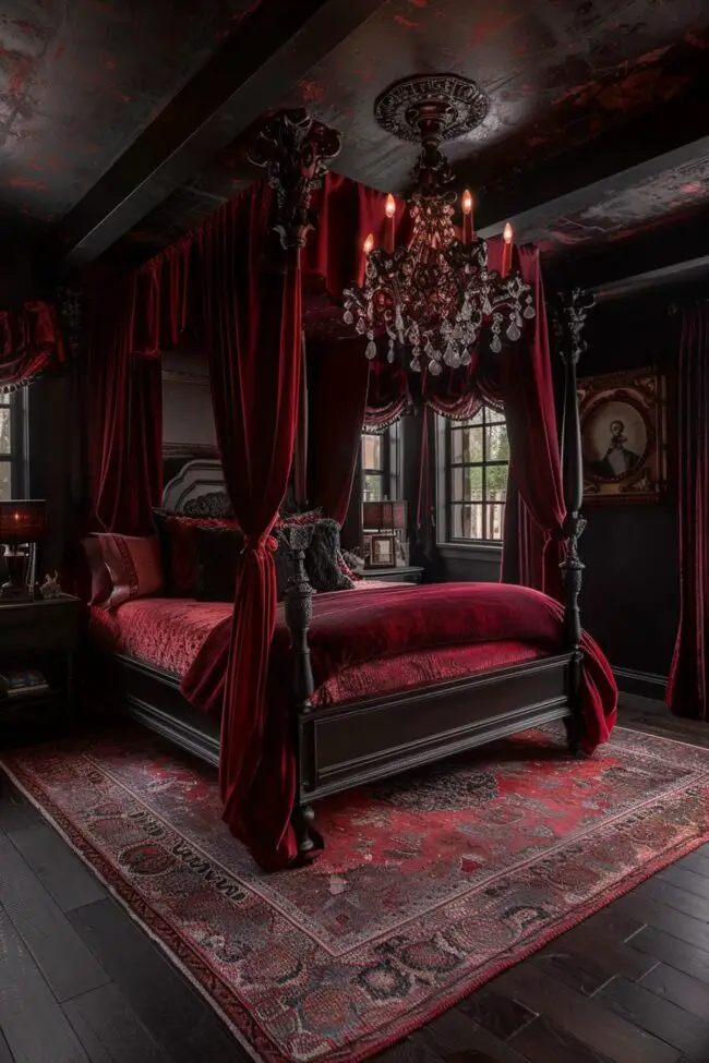 Enchanting Gothic Bedrooms for Lovers