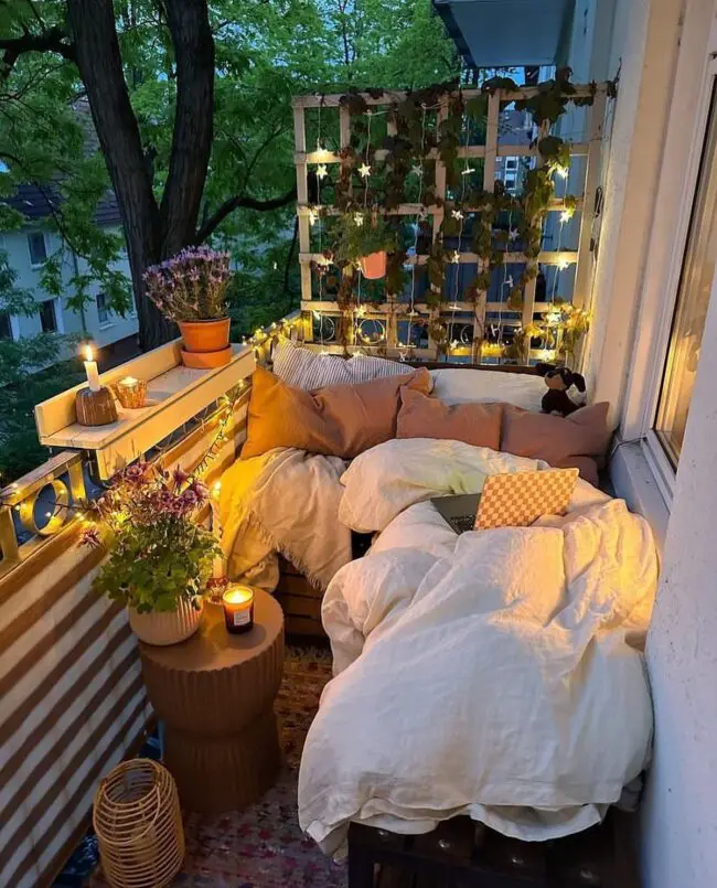 Cozy Night Balcony Experience