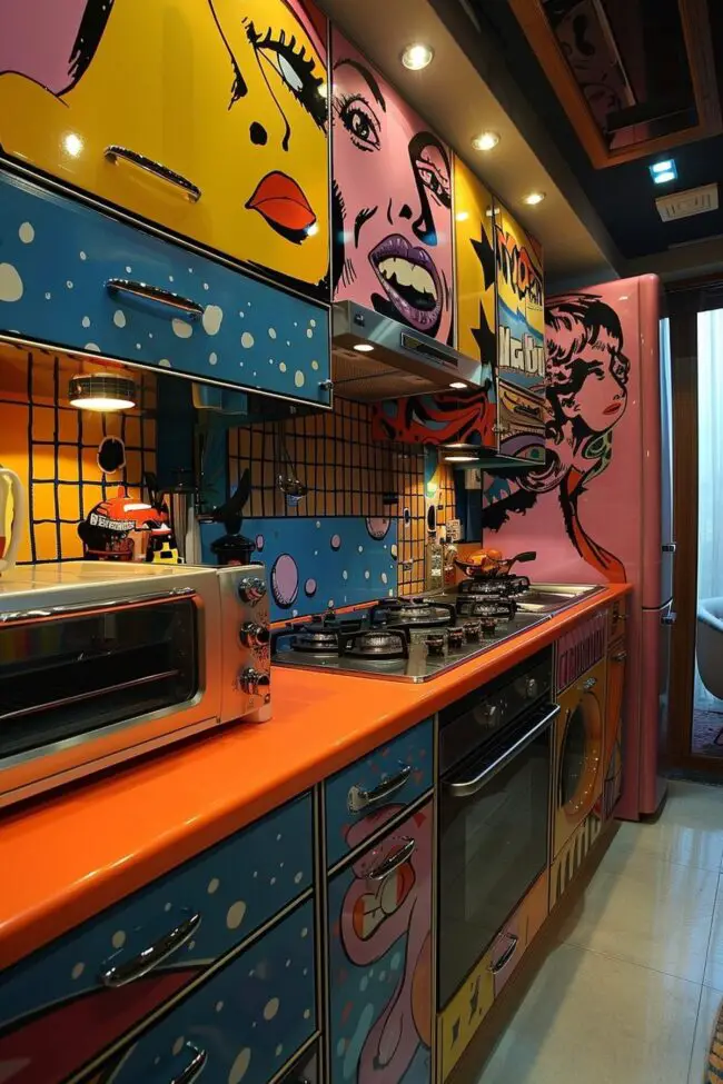 Kitchens with Bold Pop Art Styles