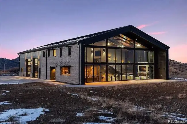 Ultra-Modern Barndominium with Glass Walls