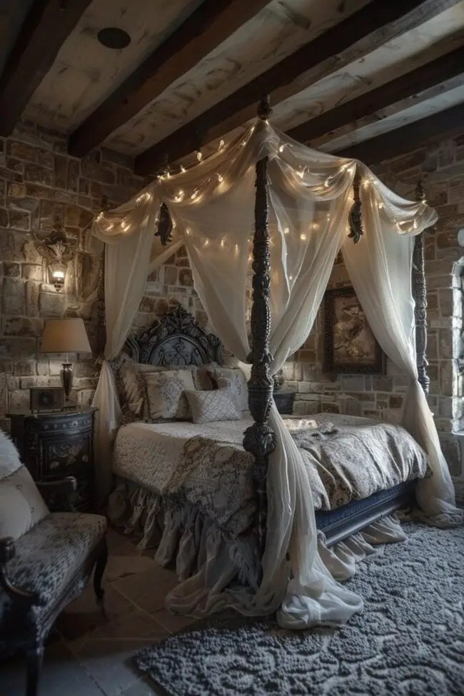 Enchanting Gothic Bedroom Inspirations