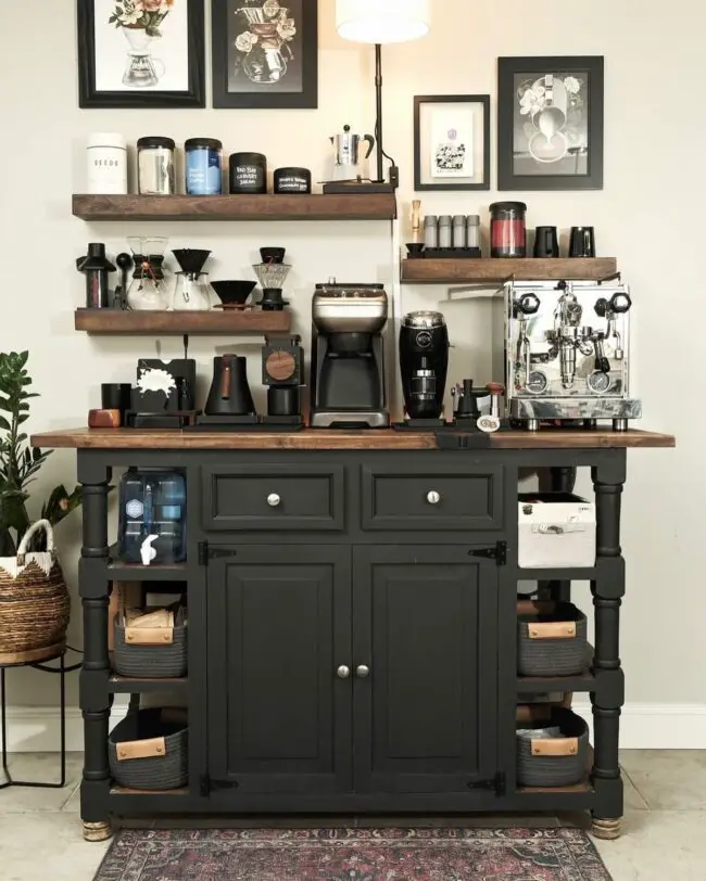 Sleek Espresso Corner