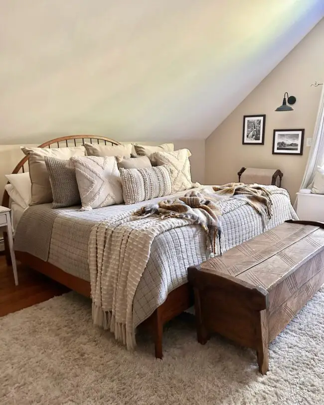 Cozy Attic with Warm Tones