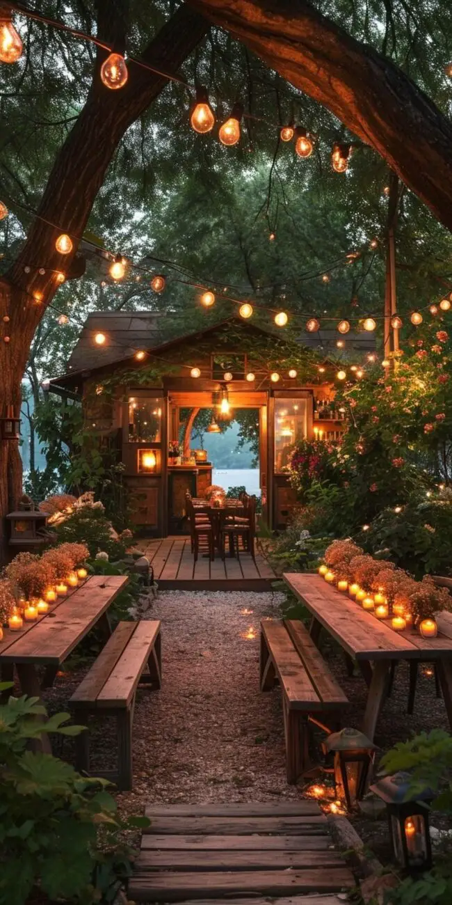 String Lights for a Cozy Ambience