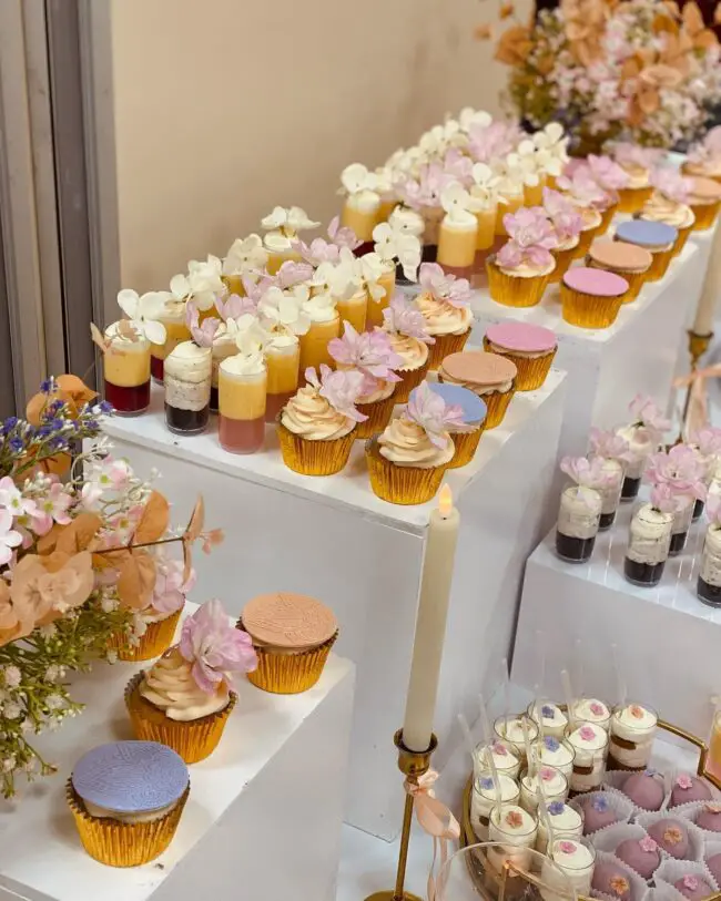 Charming Pastel Dessert Table Display