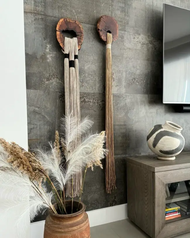 Driftwood Wall Decor with Modern Boho Vibes