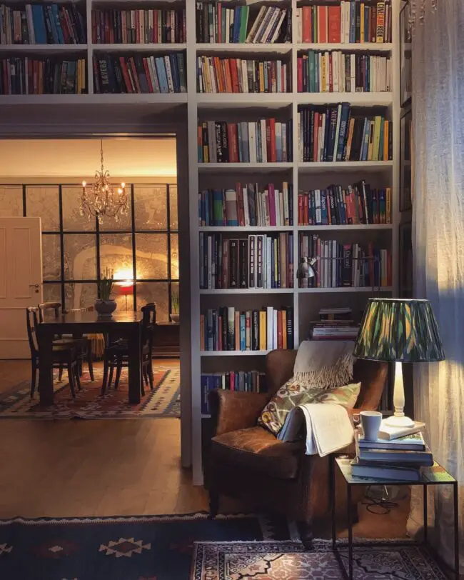 Inviting Reading Nook with Soft Illumination