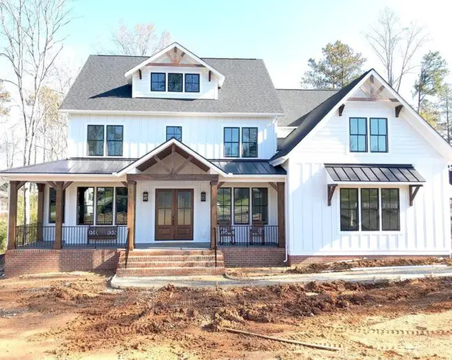 Rustic Farmhouse with Wooden Beams