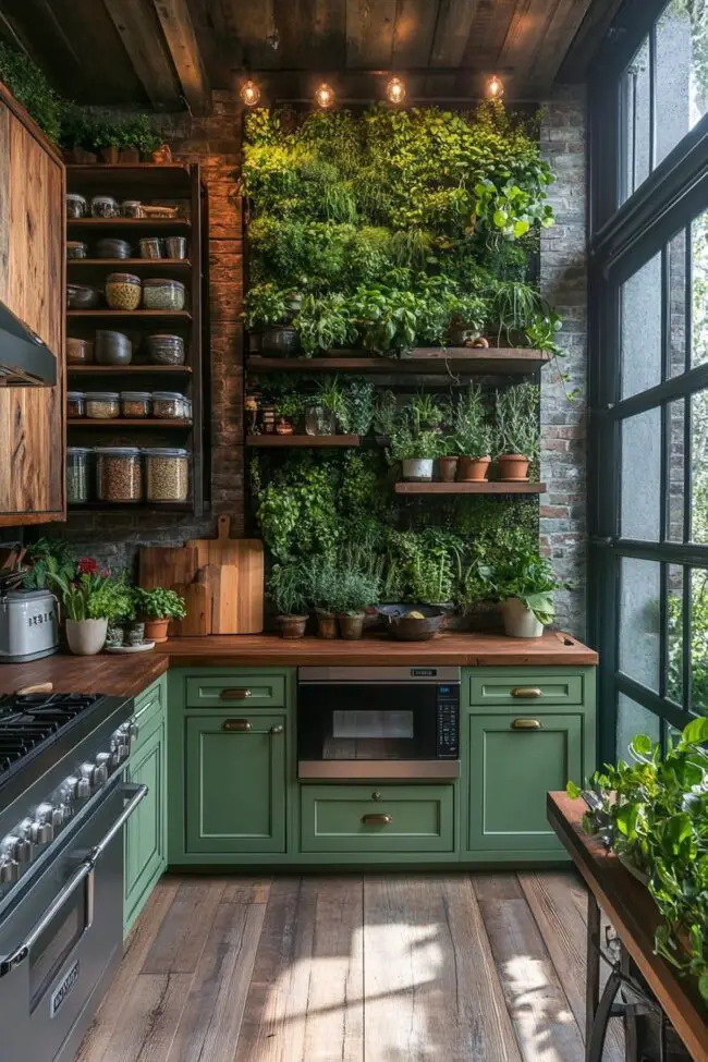 Lush Plant-Powered Culinary Space