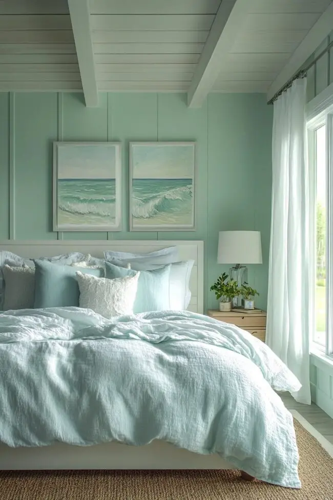 Oceanic Calm Bedroom Design