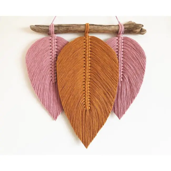 Driftwood Leaf Art Showcasing Creative Color