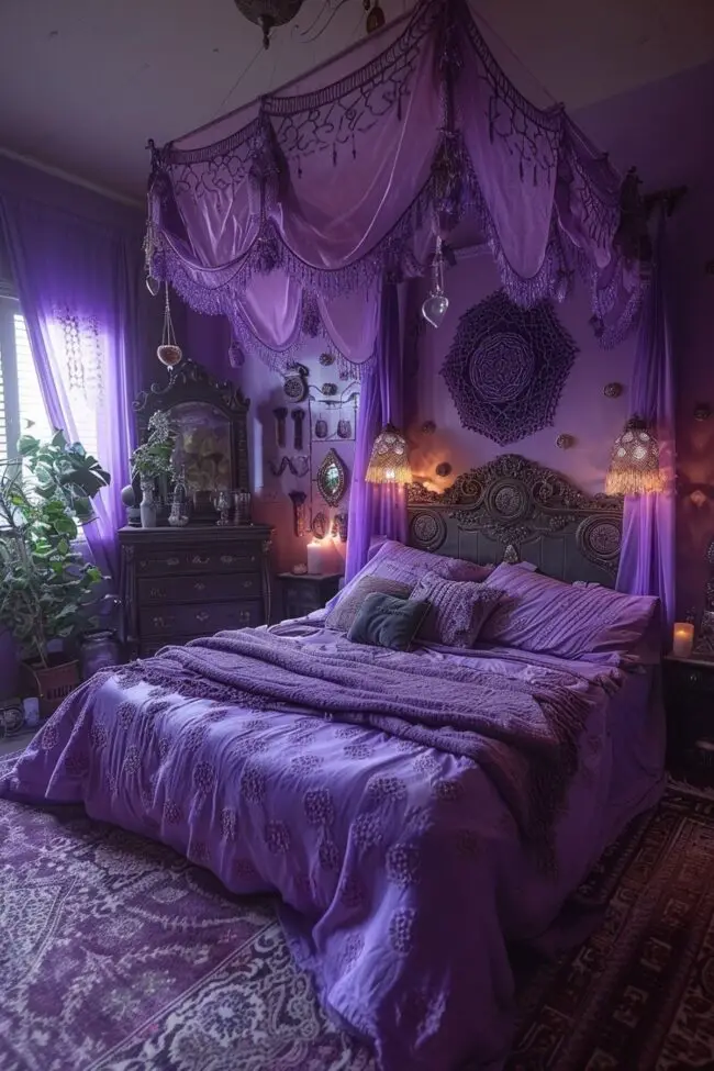 Mystical Purple Realm of Witches